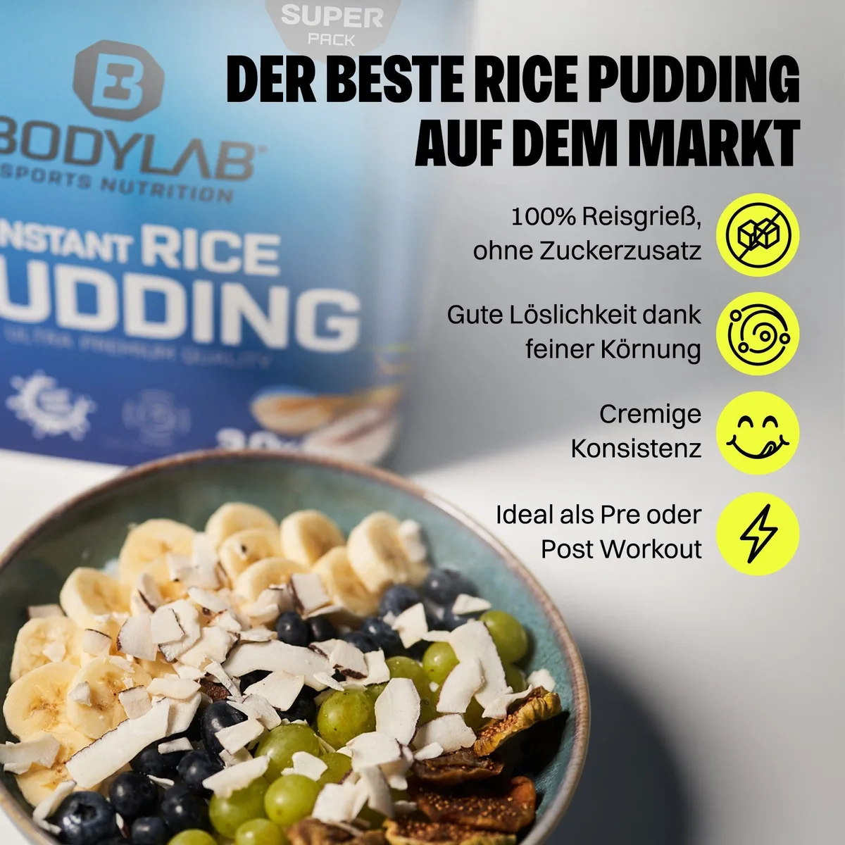 3 x Instant Rice Pudding (je 3000g) – Bild 2