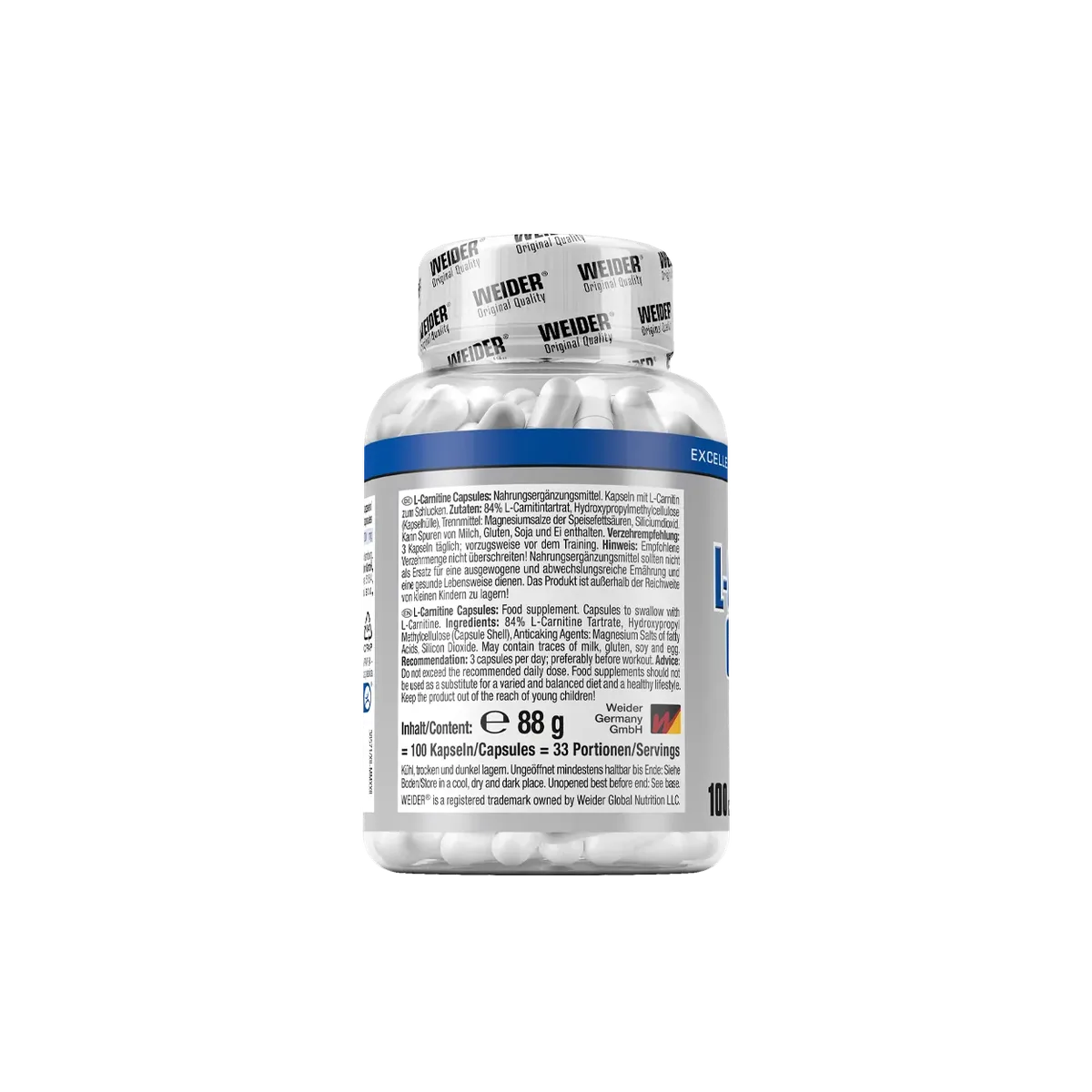 L-Carnitine Capsules 100 Kapseln – Bild 6