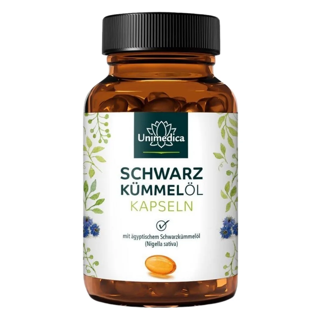 Unimedica Schwarzkümmelöl - 400 Softgelkaps.