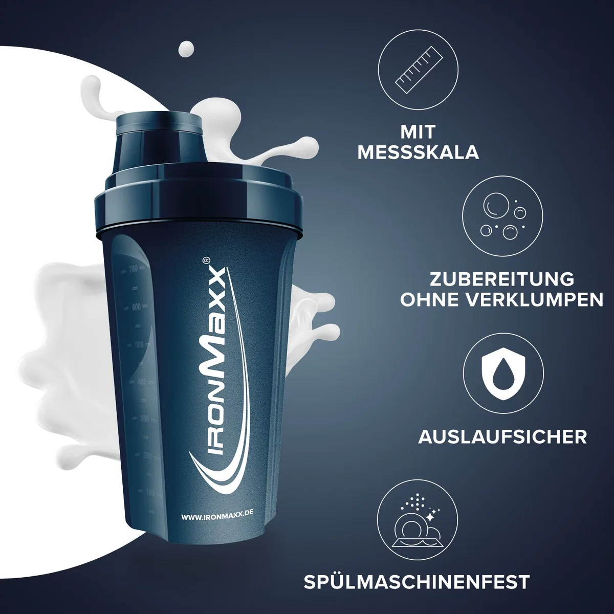 Shaker (700ml) - Mistle Blue – Bild 2
