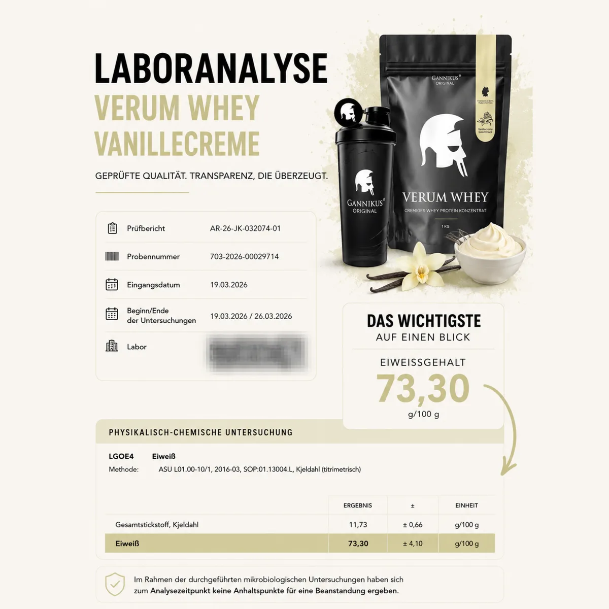 VERUM WHEY PROTEIN - 1kg Natur – Bild 8