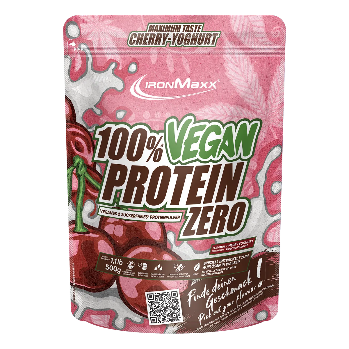 100% Vegan Protein Zero (500g) - Cherry Joghurt