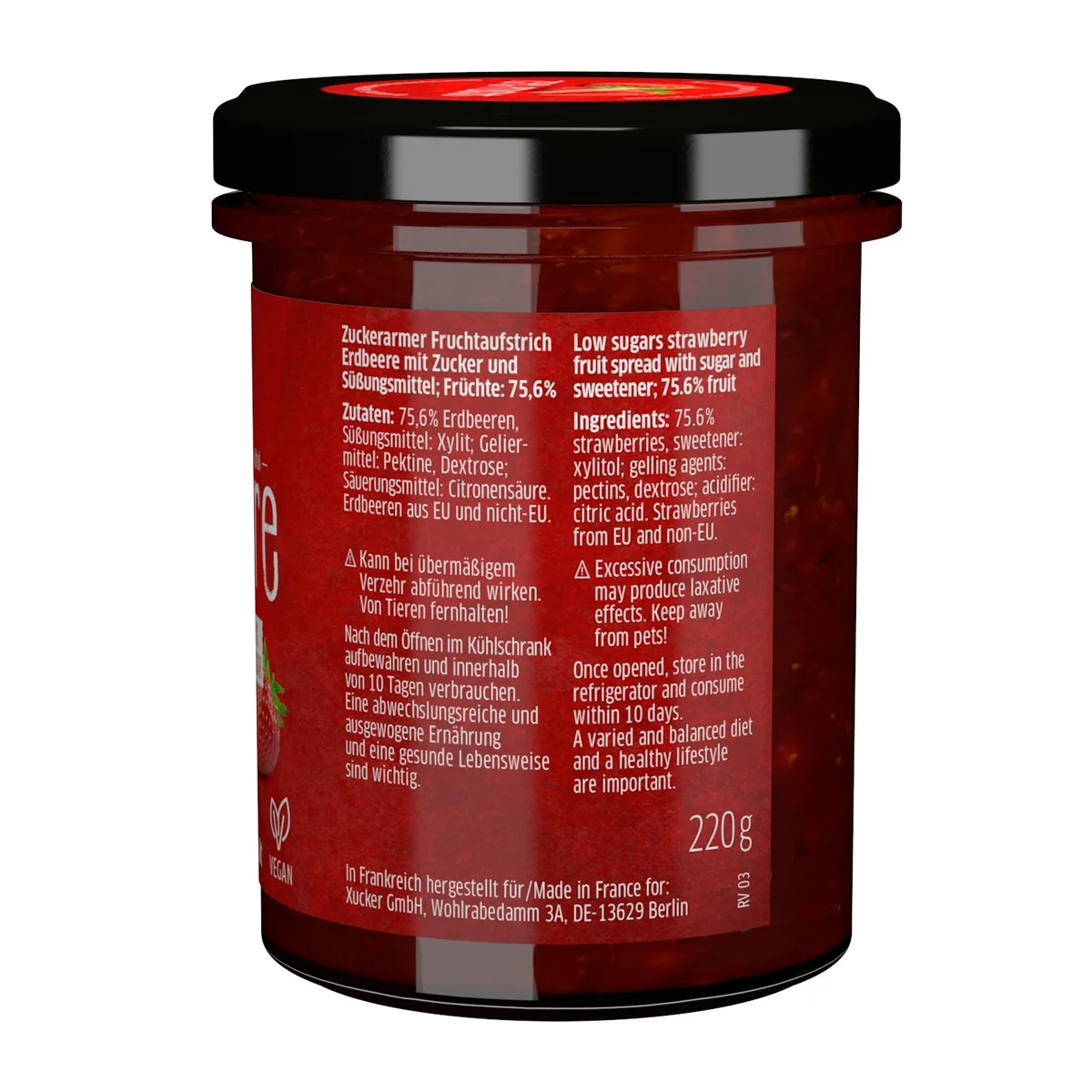 Fruchtaufstrich (220g) Himbeere – Bild 3