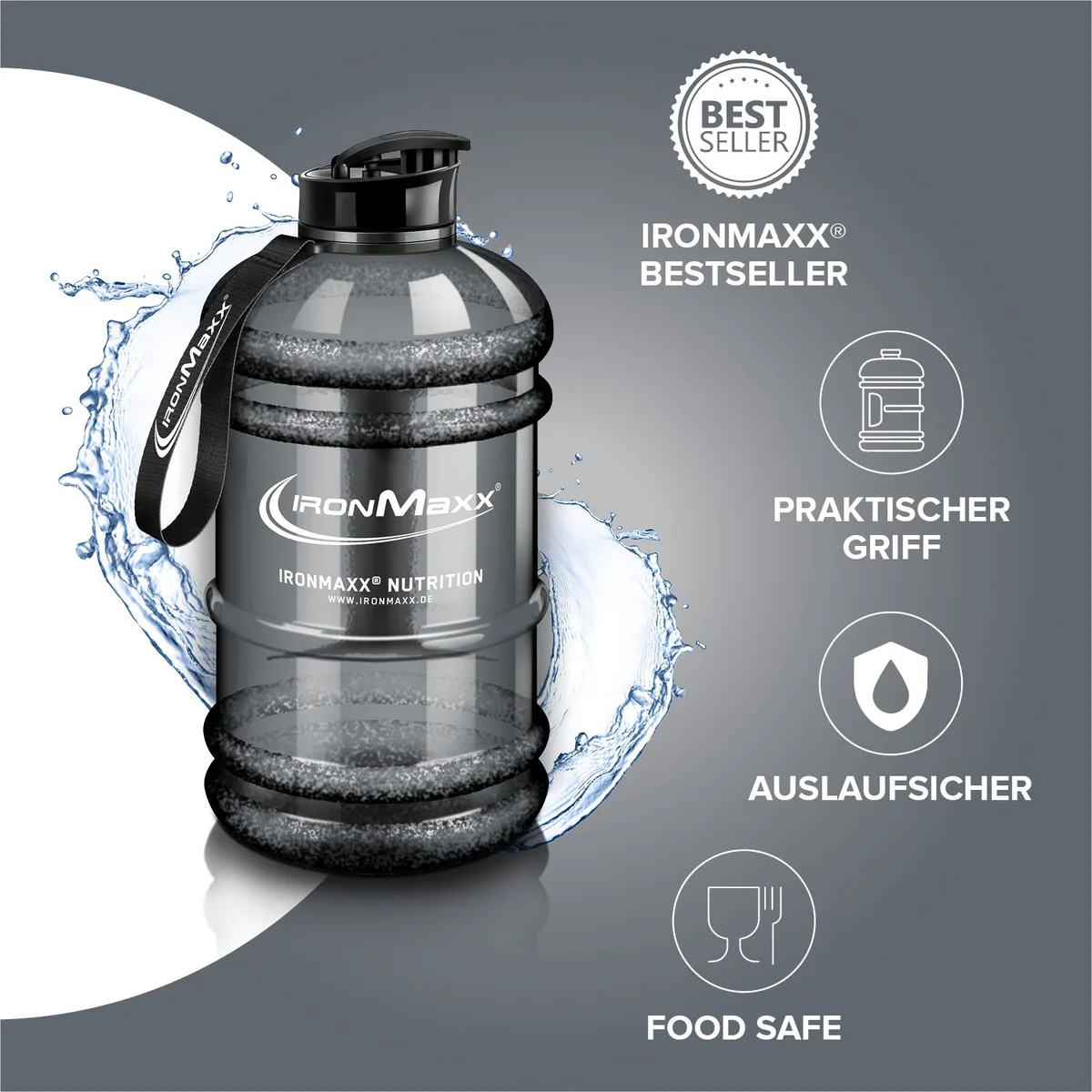 Water Gallon (2200ml) - Grau – Bild 8