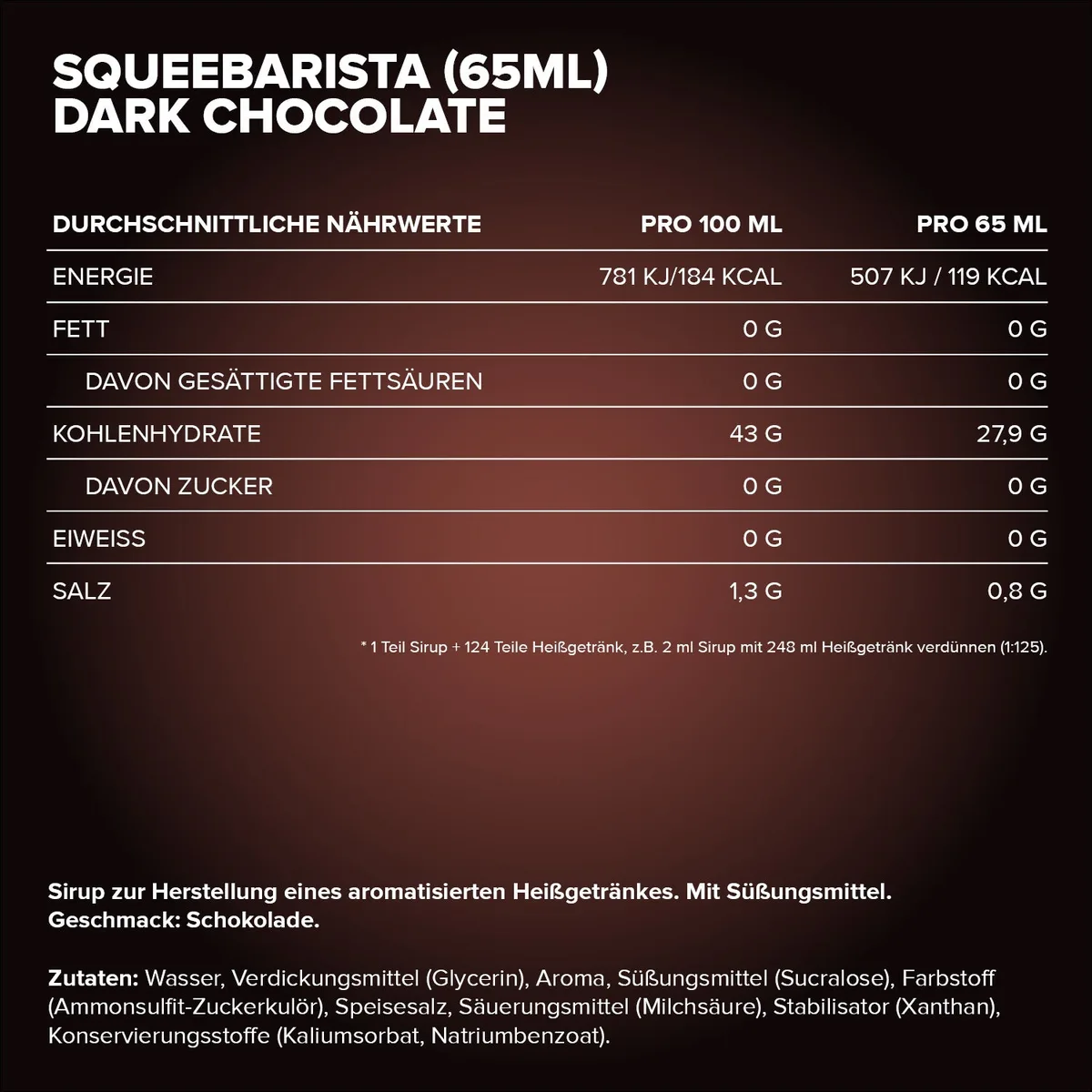 SqueeBarista (65ml) - Dark Chocolate – Bild 4