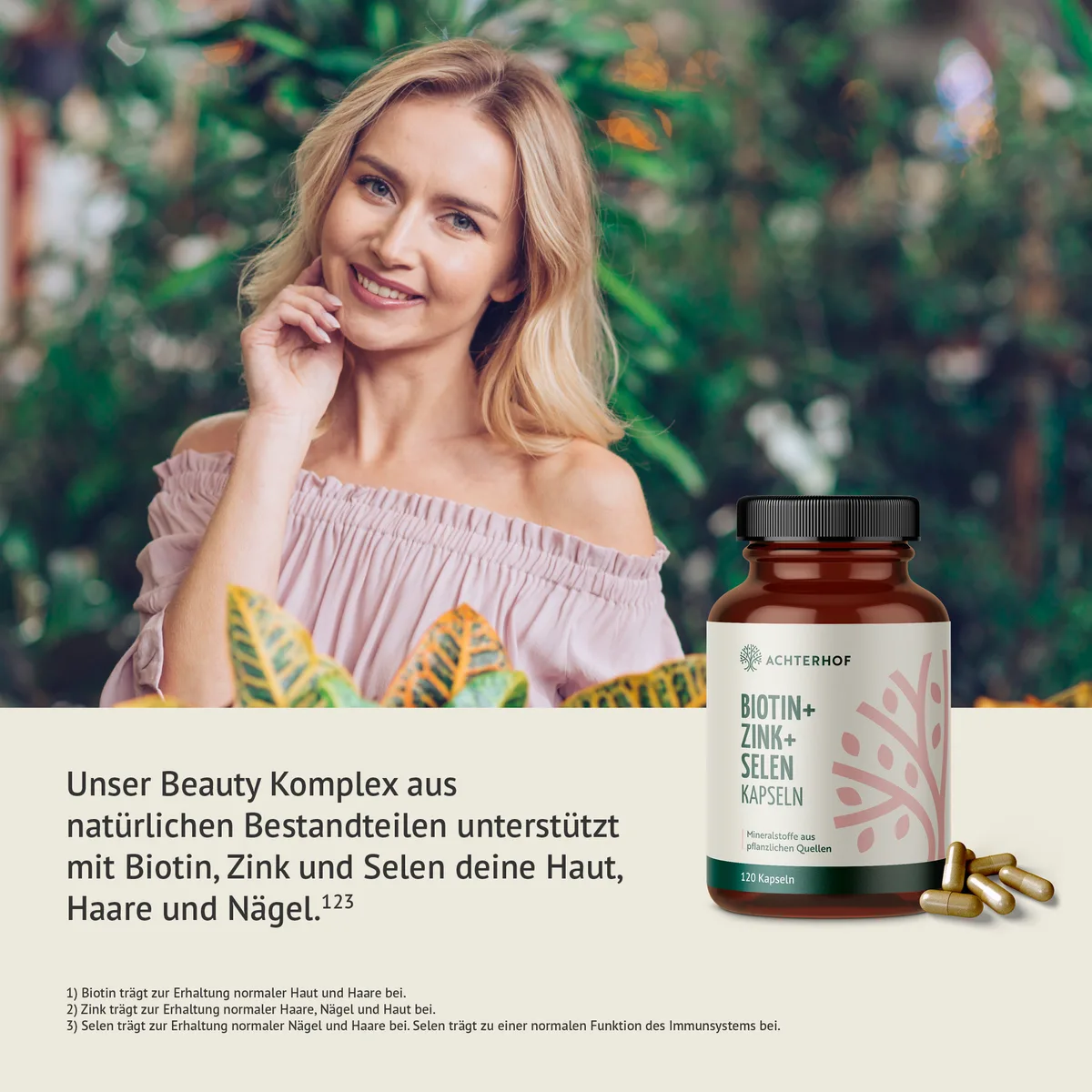 Biotin+Zink+Selen Kapseln (120 Kapseln) – Bild 3