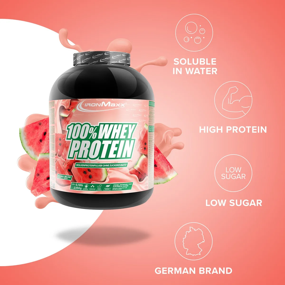 100% Whey Protein (2350g) - Melone – Bild 7