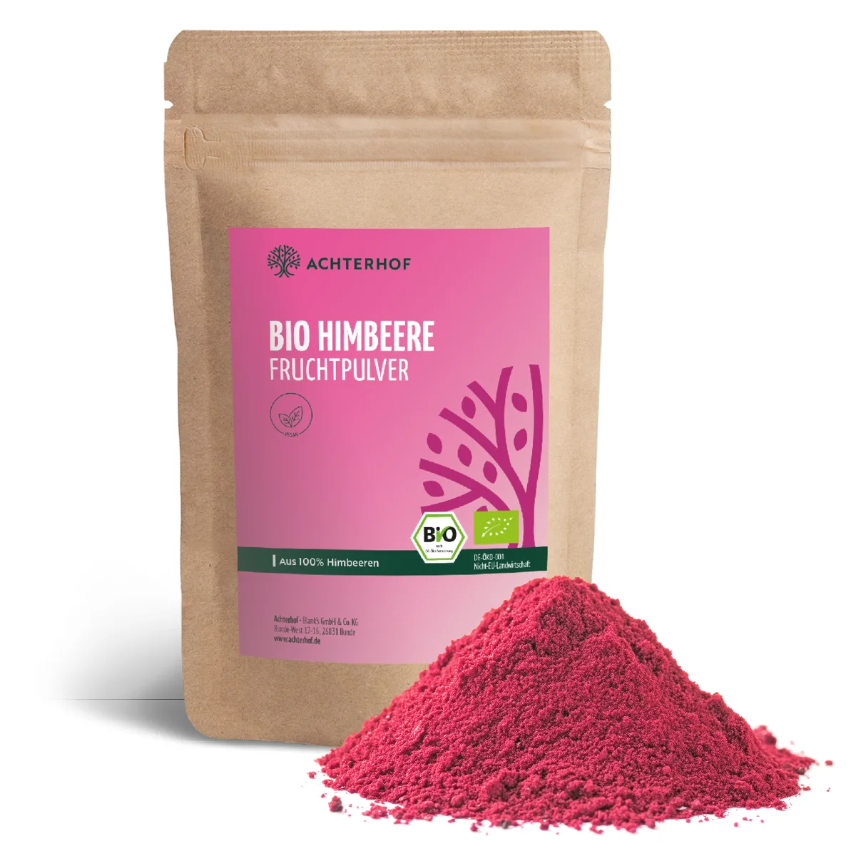 Bio Himbeere Fruchtpulver (100g) – Bild 2