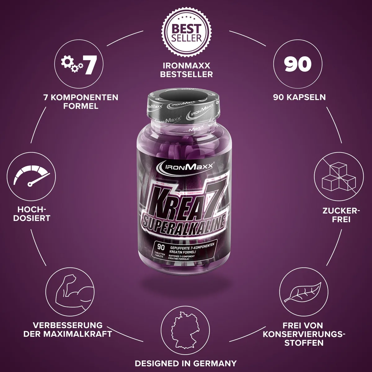 Krea7 Superalkaline - 90 Tabletten – Bild 5