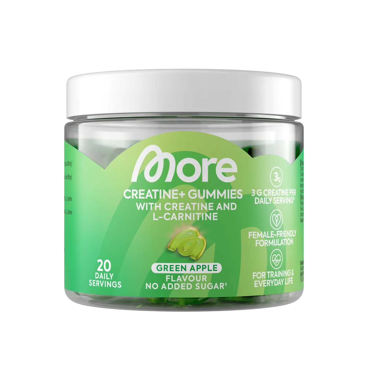 Creatine+ Gummies Green Apple / 60 Gummies
