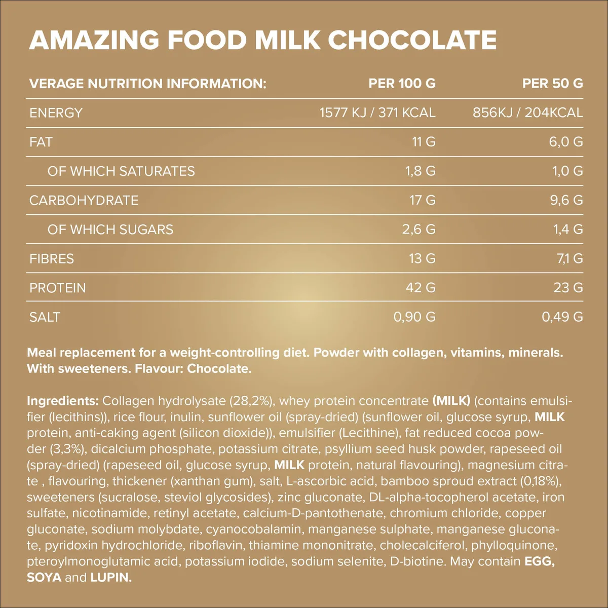 Amazing Food (330g) - Milk Chocolate – Bild 4
