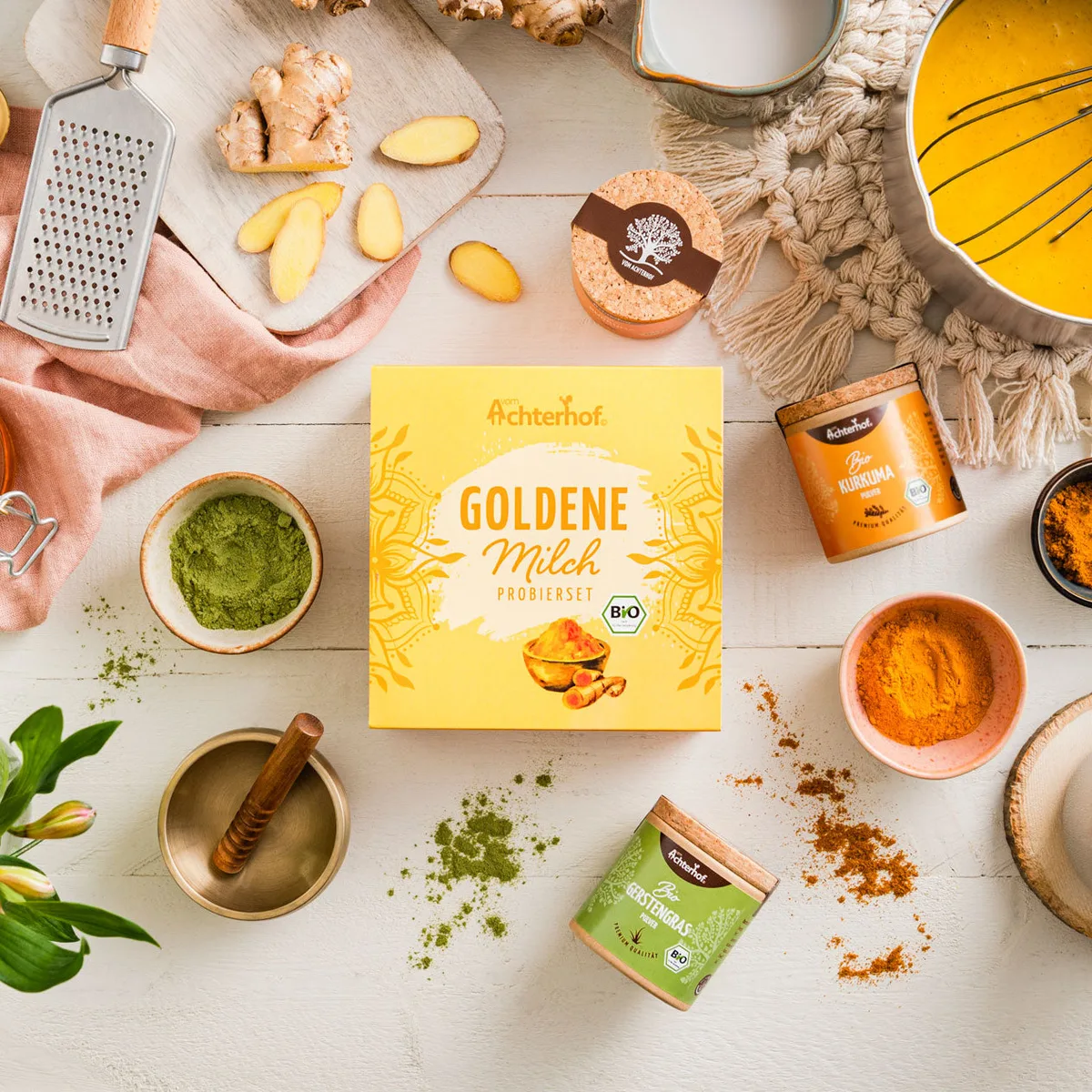 Goldene Milch Probierset Bio – Bild 3