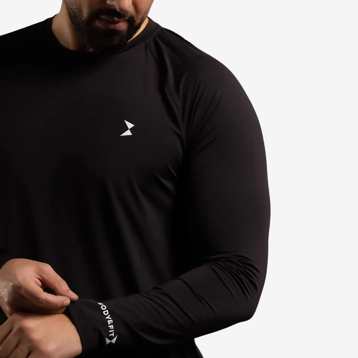 Men's Performance Longsleeve T-shirt Wit / L – Bild 3
