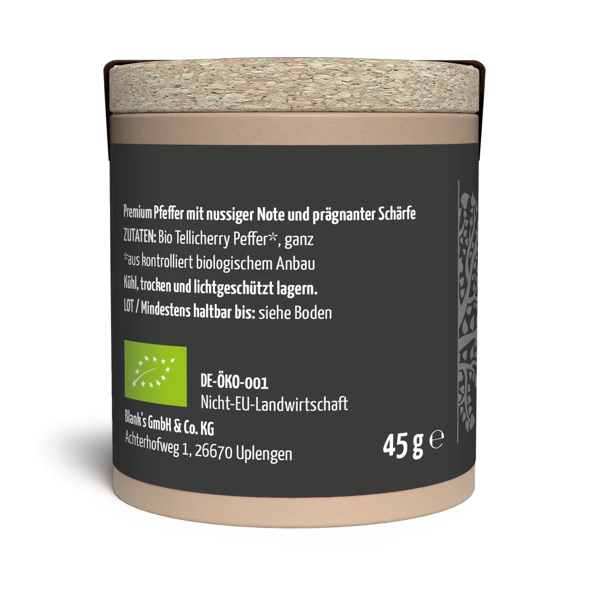 Tellicherry Pfeffer ganz Bio (45g) – Bild 2