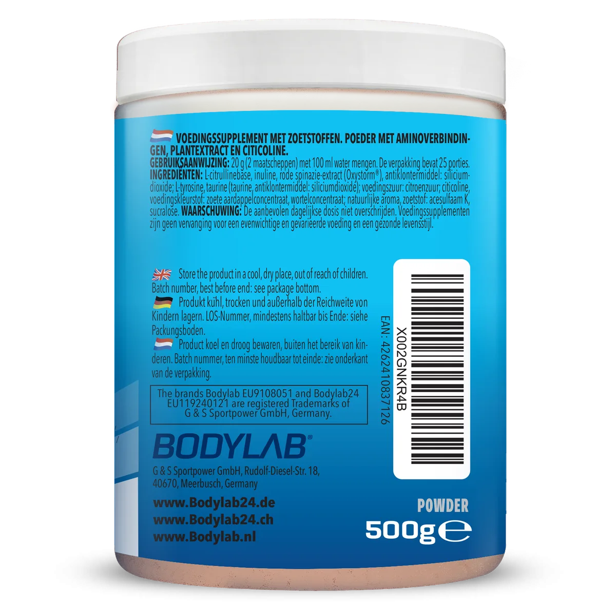 Alpha Storm - OXYSTORM® Pre Workout Blood Orange (500g) – Bild 3