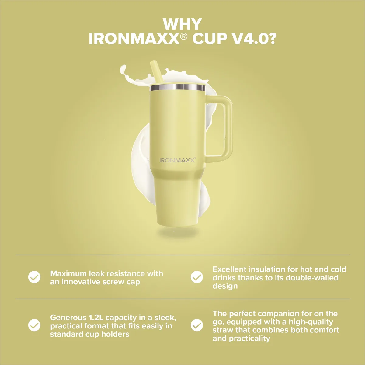 IronMaxx Cup V4.0 (1200ml) - Soft Sunrise – Bild 7