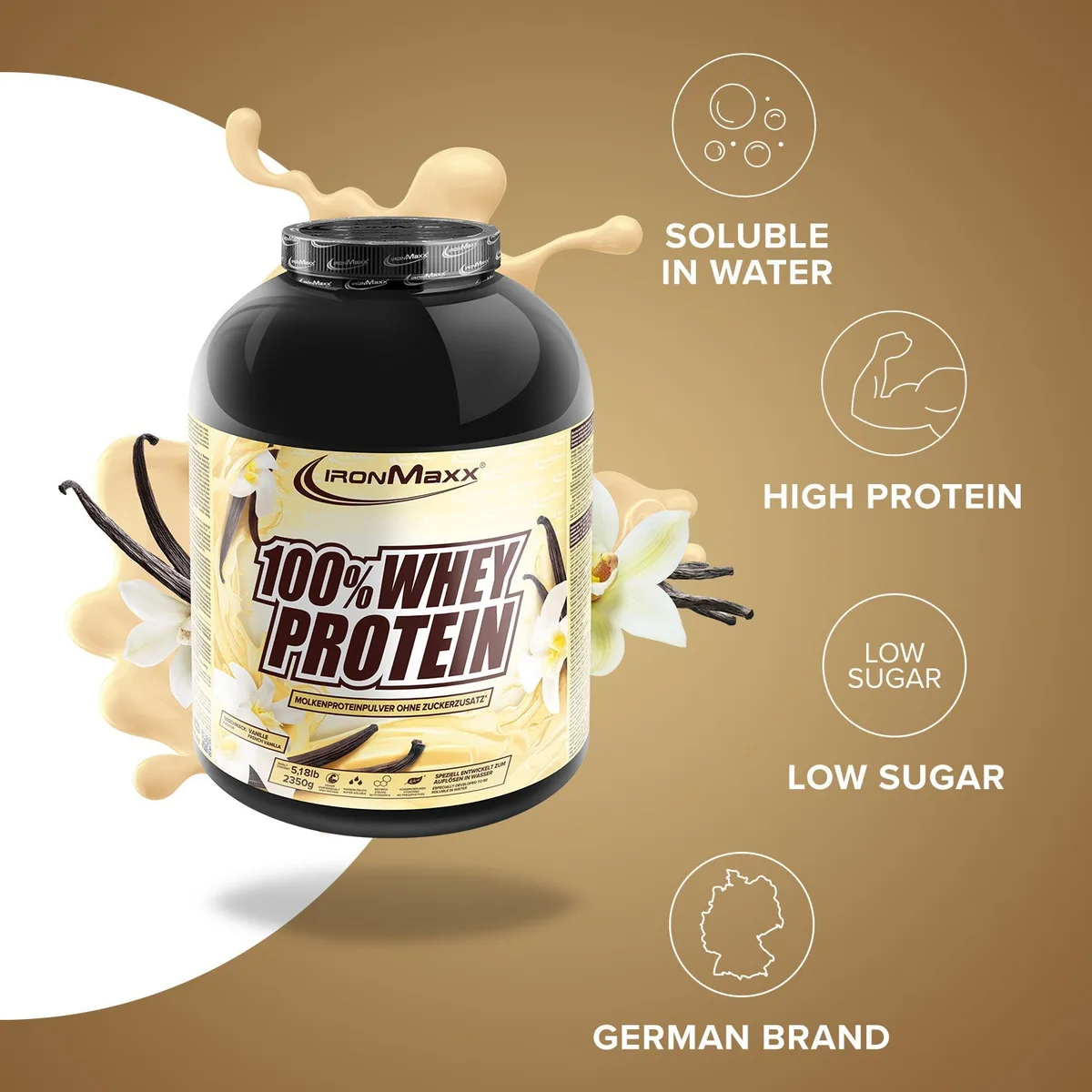 100% Whey Protein (2350g) - French Vanilla – Bild 7