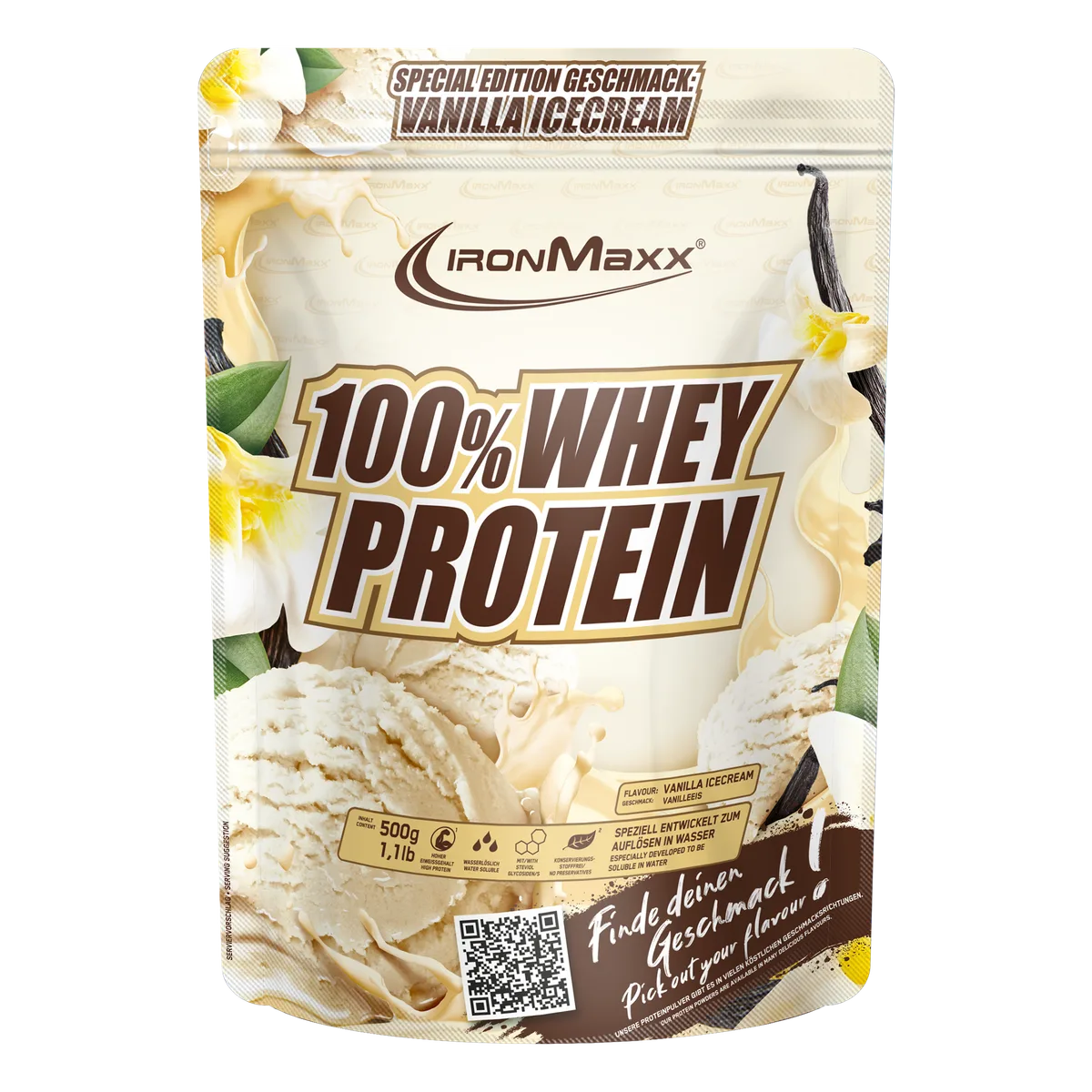 100% Whey Protein (500g) - Vanilla Ice Cream
