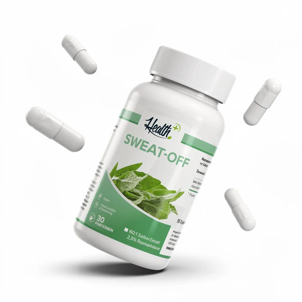 HEALTH+ SWEAT OFF Salbei Extrakt, 90 Kapseln (MHD) – Bild 2