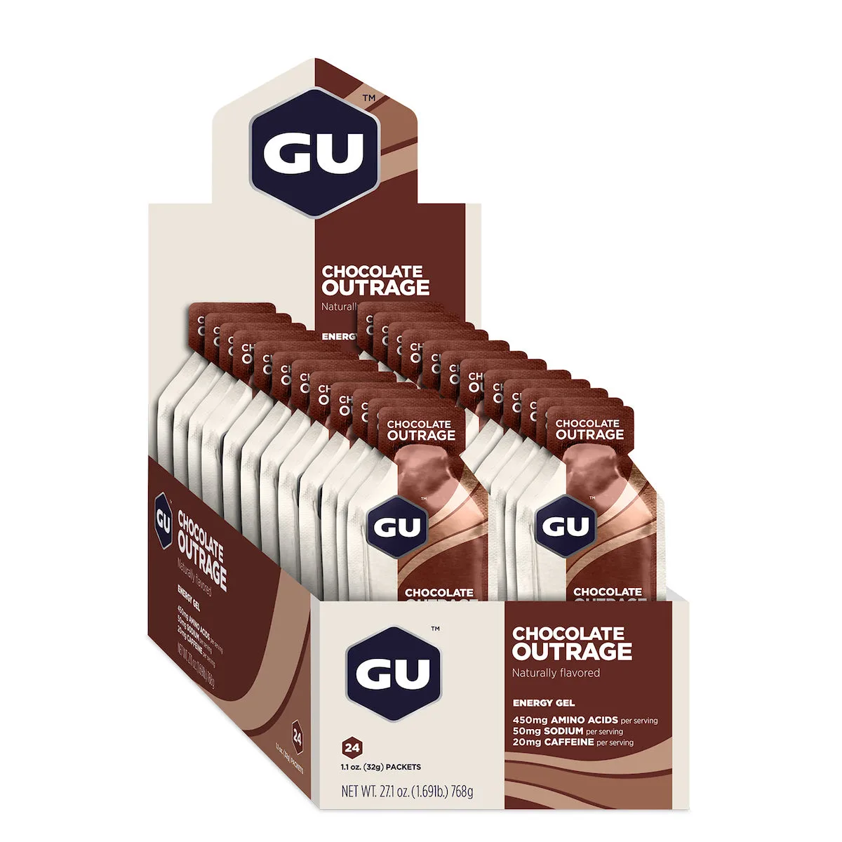 Energy Gel (24x32g) Chocolate Outrage – Bild 2