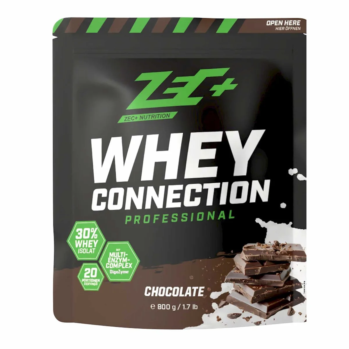 ZEC+ WHEY CONNECTION PROFESSIONAL 800g 800g / Schoko-Erdnuss-Karamell – Bild 2
