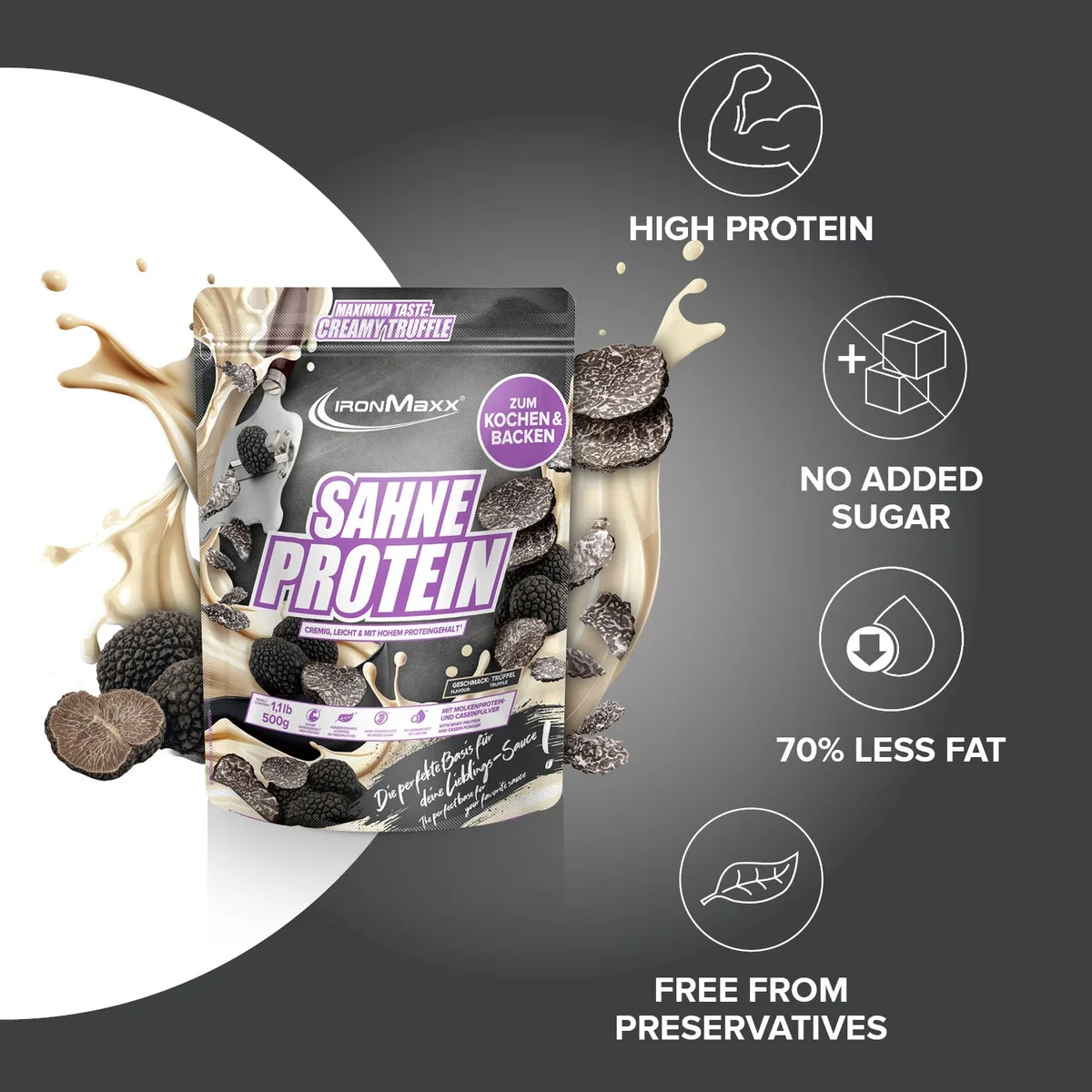Sahne Protein (500g) - Trüffel – Bild 7