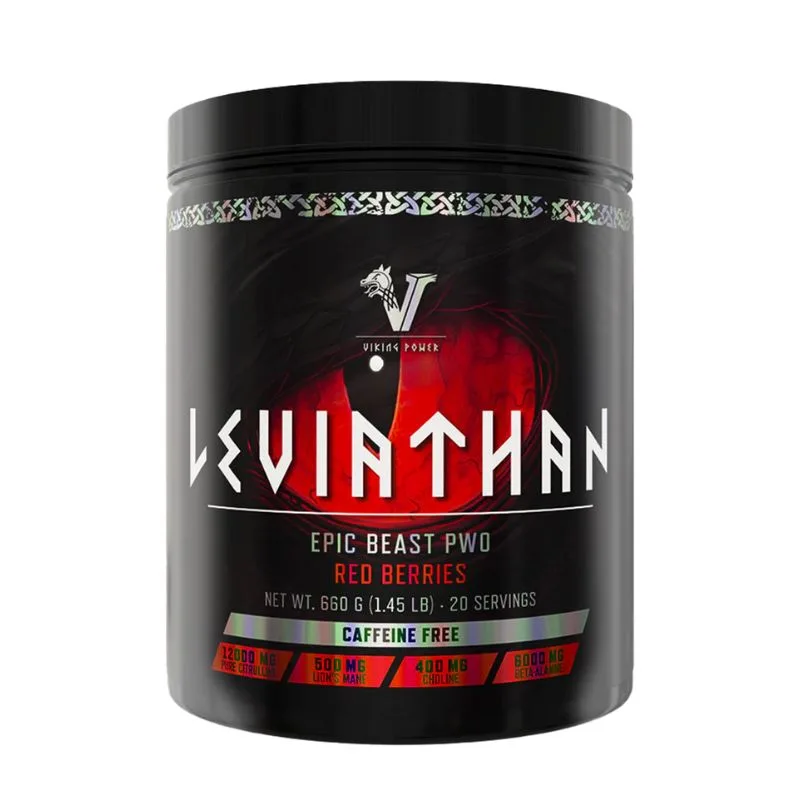 Viking Power Leviathan Hardcore Pre-Workout - Caffeine Free Orange – Bild 3