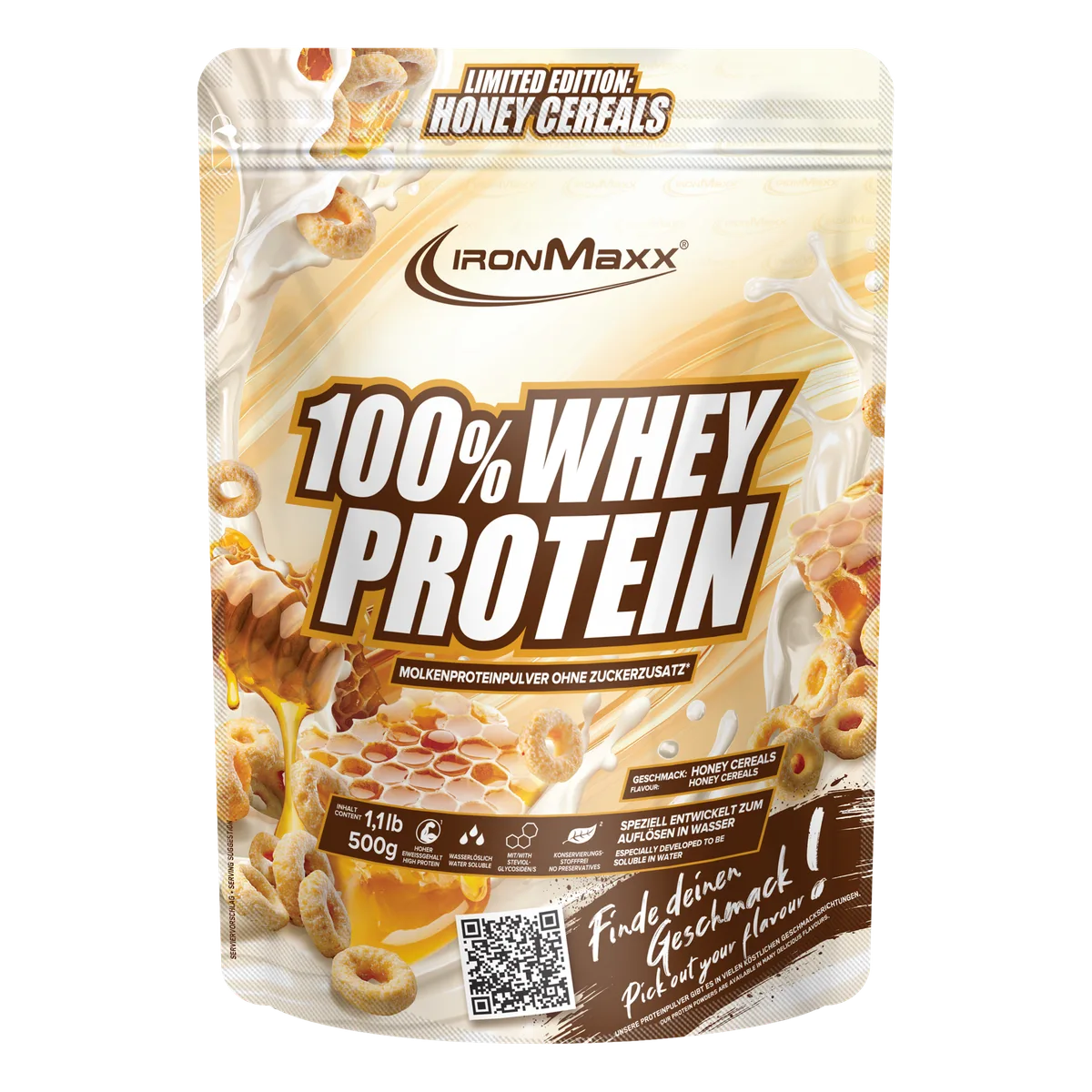 100% Whey Protein (500g) - Honey Cereal