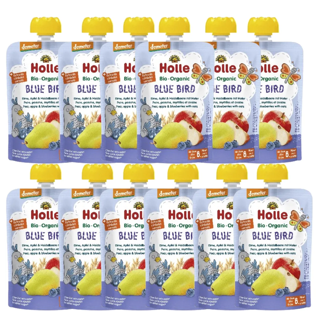 Demeter Pouchy ab dem 6. Monat (12x100g) Apfel & Banane mit Rote Bete – Bild 6