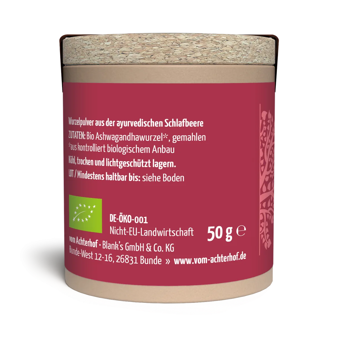 Ashwagandha Pulver Bio (50g) – Bild 2