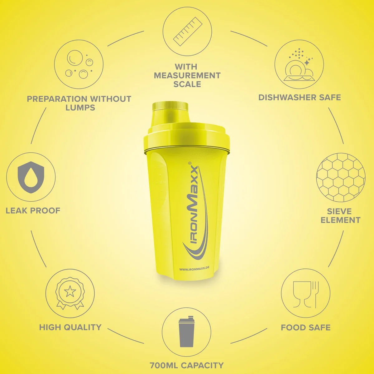 Shaker (700ml) - Killer Yellow – Bild 8