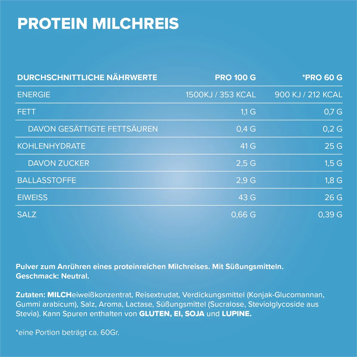 Protein Breakfast Sachets (60g) - Milchreis – Bild 4