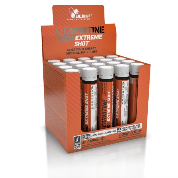 L-Carnitine 3000 Extreme Shot (9x25ml) Orange – Bild 2