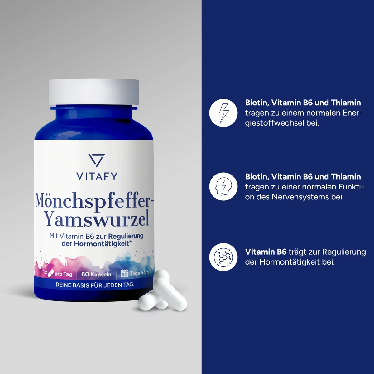 Mönchspfeffer + Yamswurzel (60 Kapseln) – Bild 2