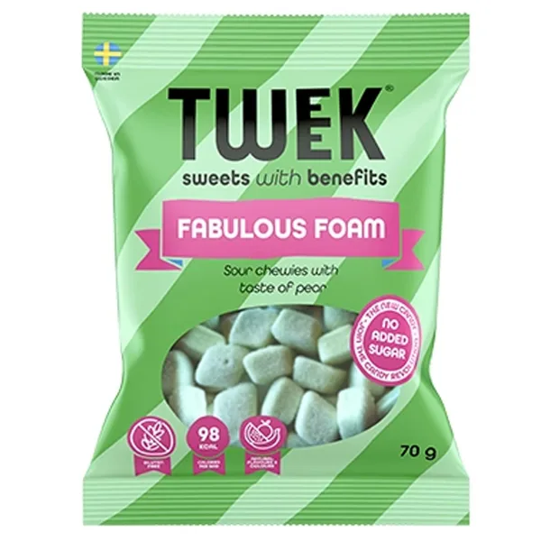 Tweek Fabulous Foam – saure Birnen-Schaumgummi ohne Zuckerzusatz
