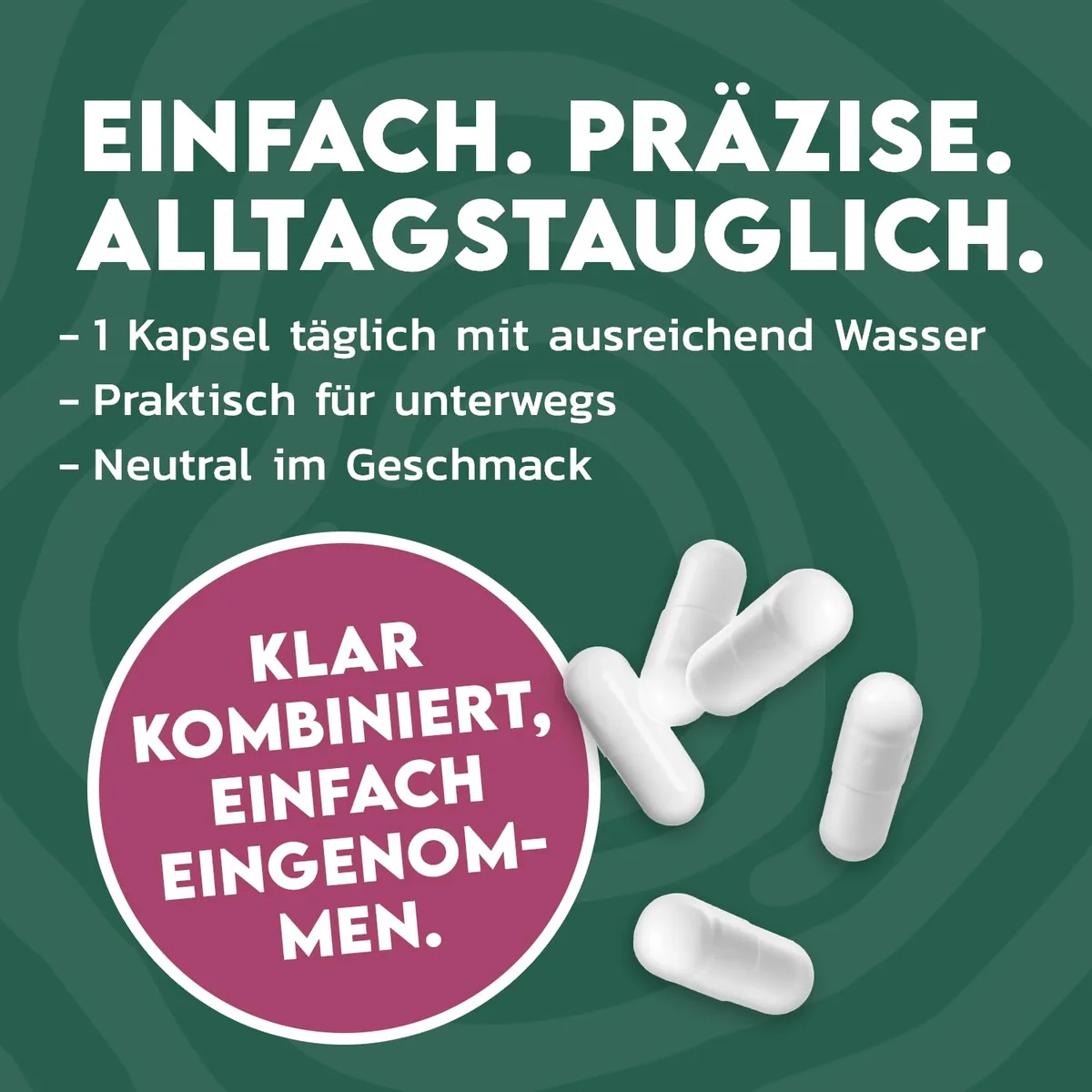INLEAD - Natron Kapseln | Natriumhydrogencarbonat klar dosiert | Geschmacksneutral & alltagstauglich | Vegan, Glutenfrei & Laktosefrei - 120 Kapseln – Bild 3