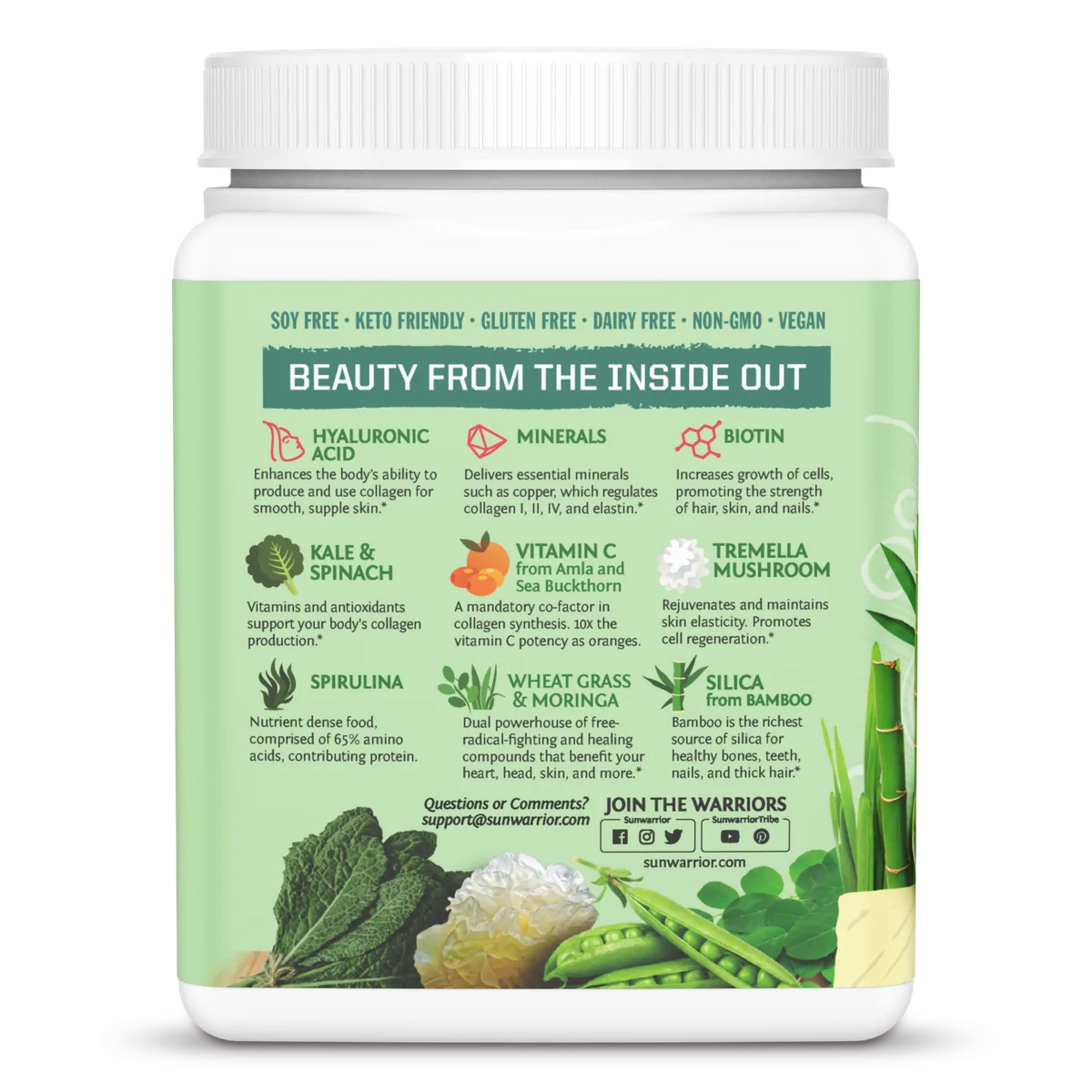 Beauty Greens Collagen Piña Colada (300g) – Bild 3