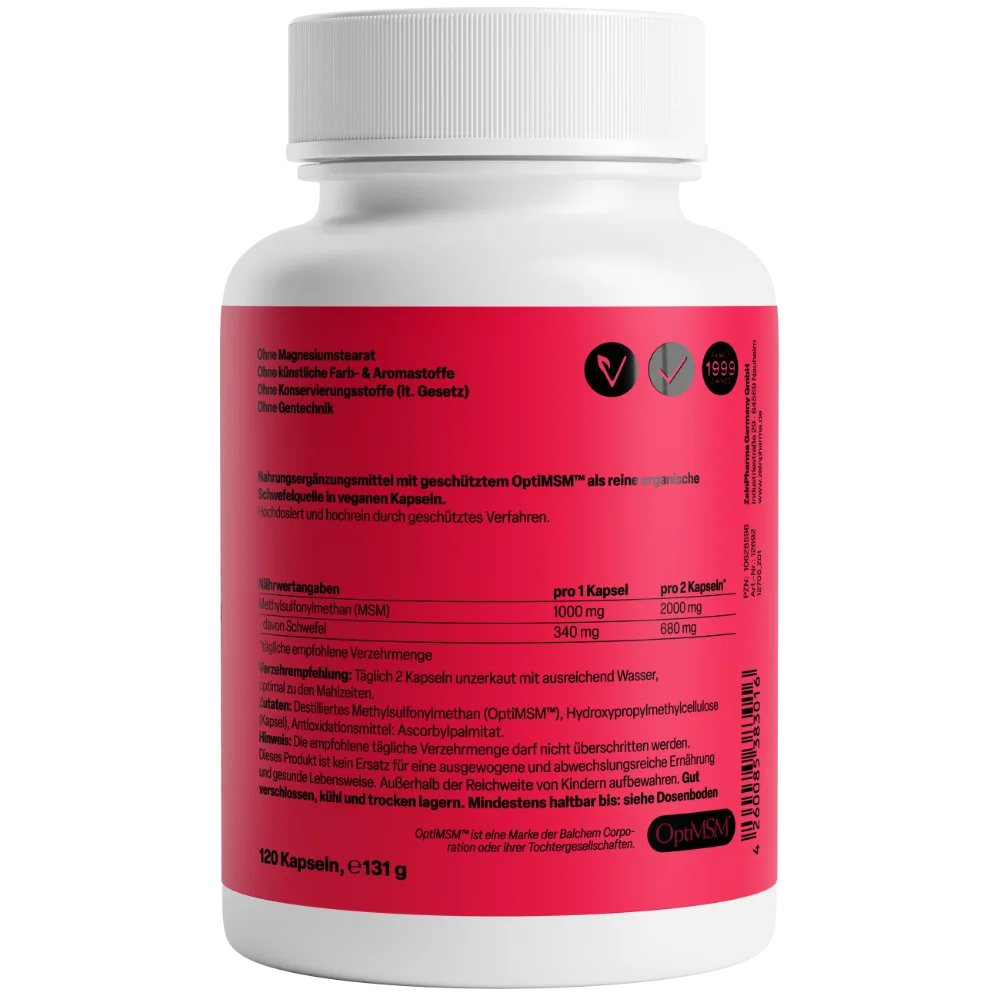 OptiMSM 1000mg (120 Kapseln) – Bild 2