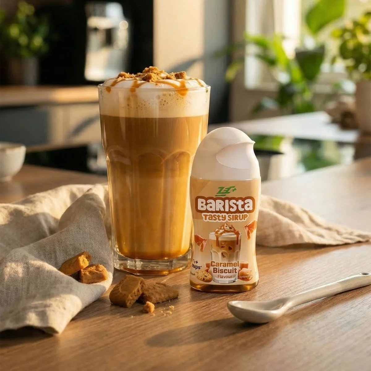ZEC+ TASTY SIRUP, 65 ml Barista Vanilla Latte / 10 Stück – Bild 7