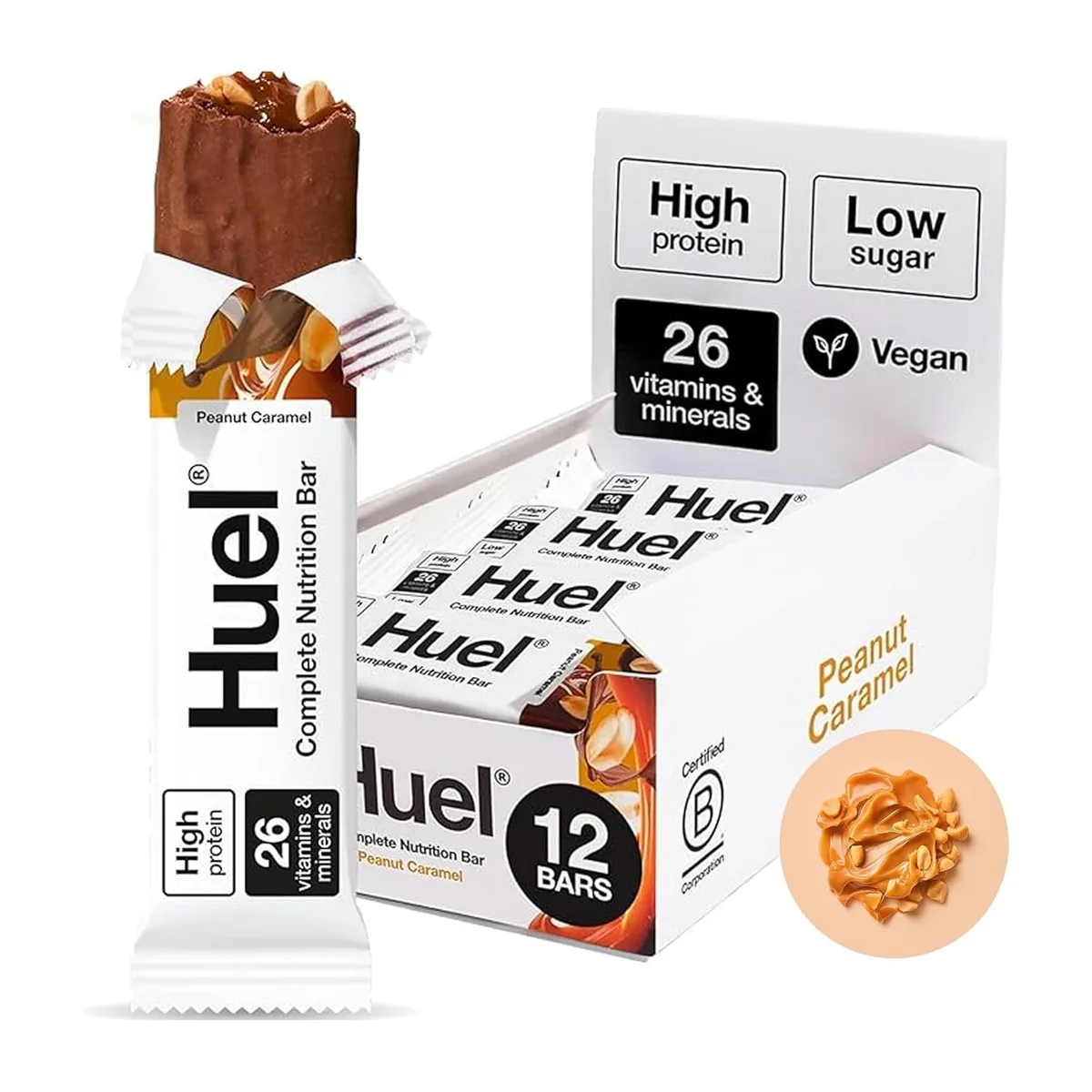 Huel Complete Nutrition Bar (12x55g) Peanut Caramel