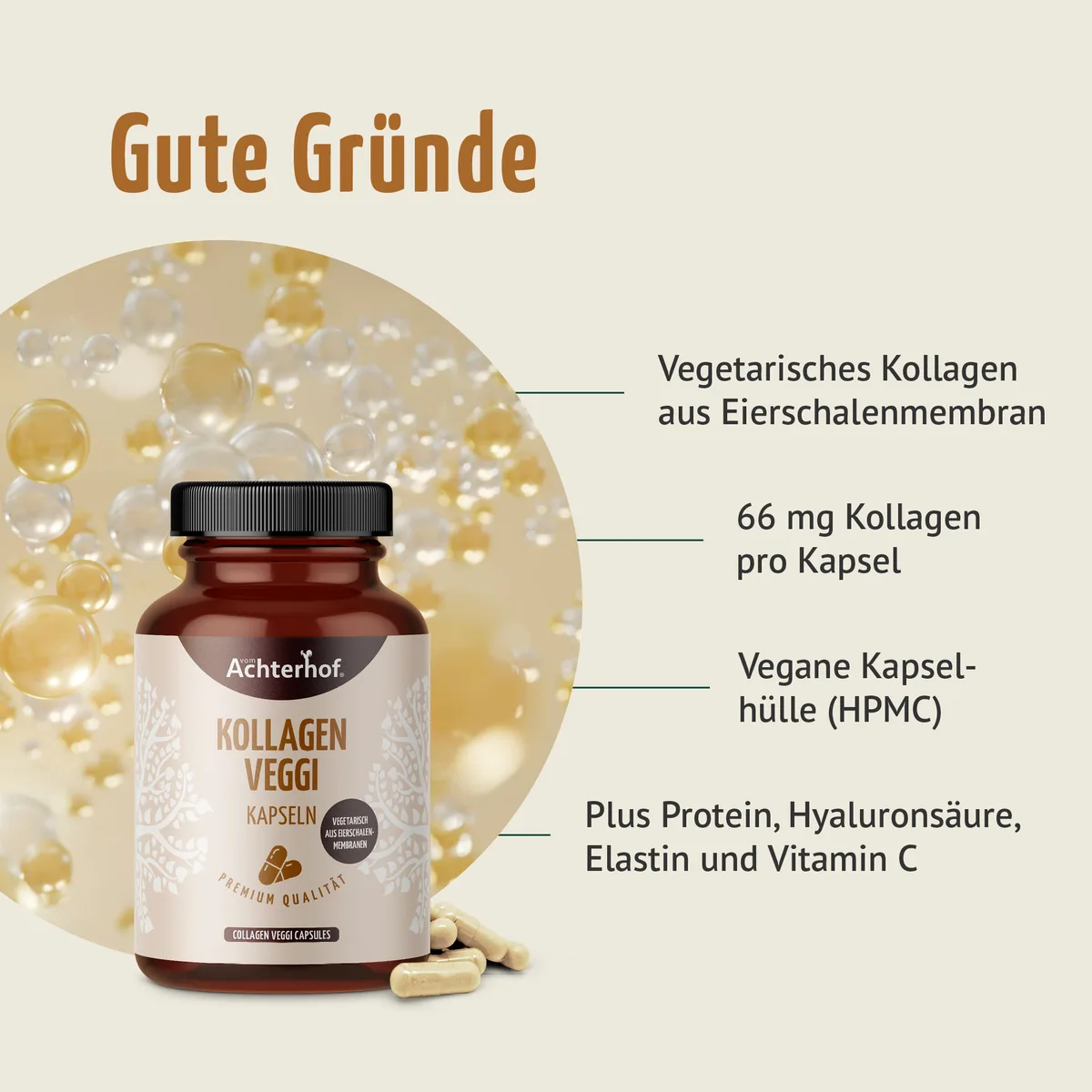 Kollagen Veggi Kapseln (120 Kapseln) – Bild 2