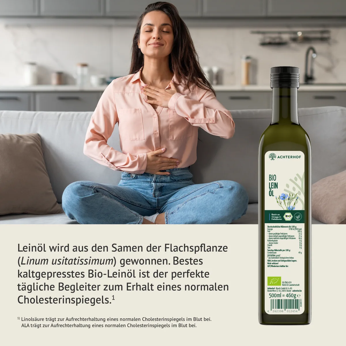 Bio Leinöl (500ml) – Bild 3