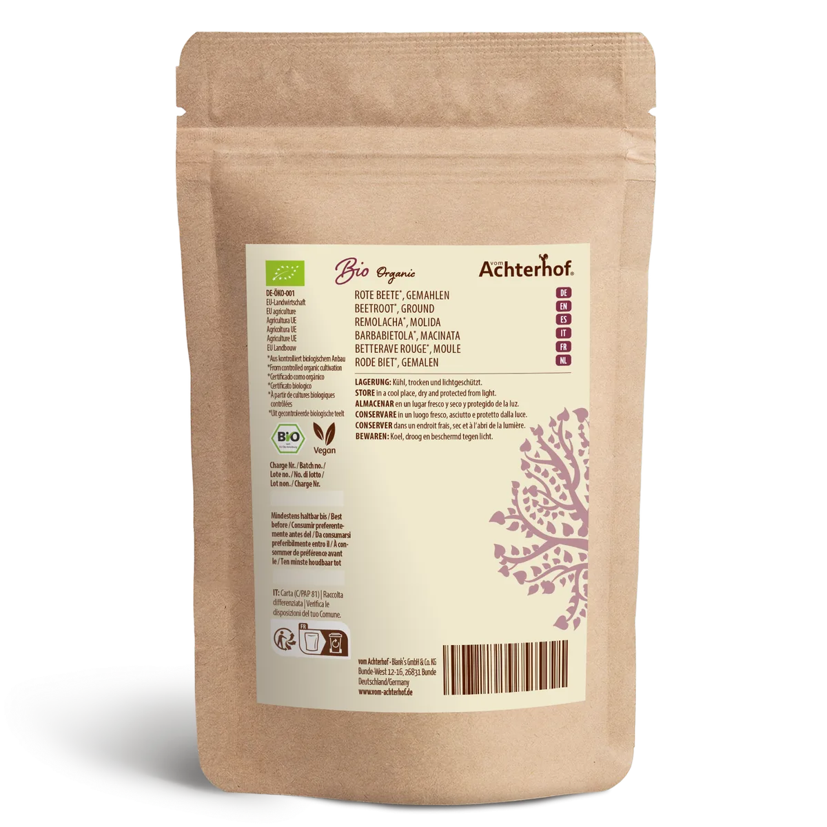 Rote Beete gemahlen Bio (100g) – Bild 5