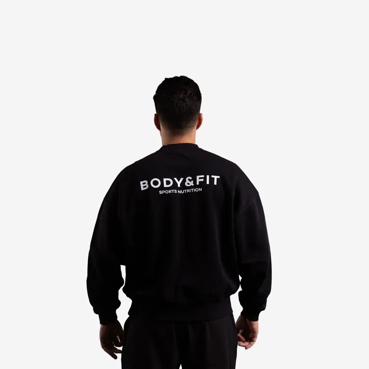 Men's Crew Neck Sweater Zwart / L