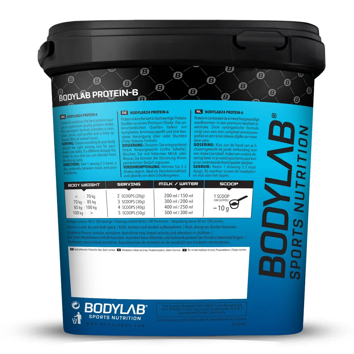 Protein-6 (2000g) Cookies & Cream – Bild 4