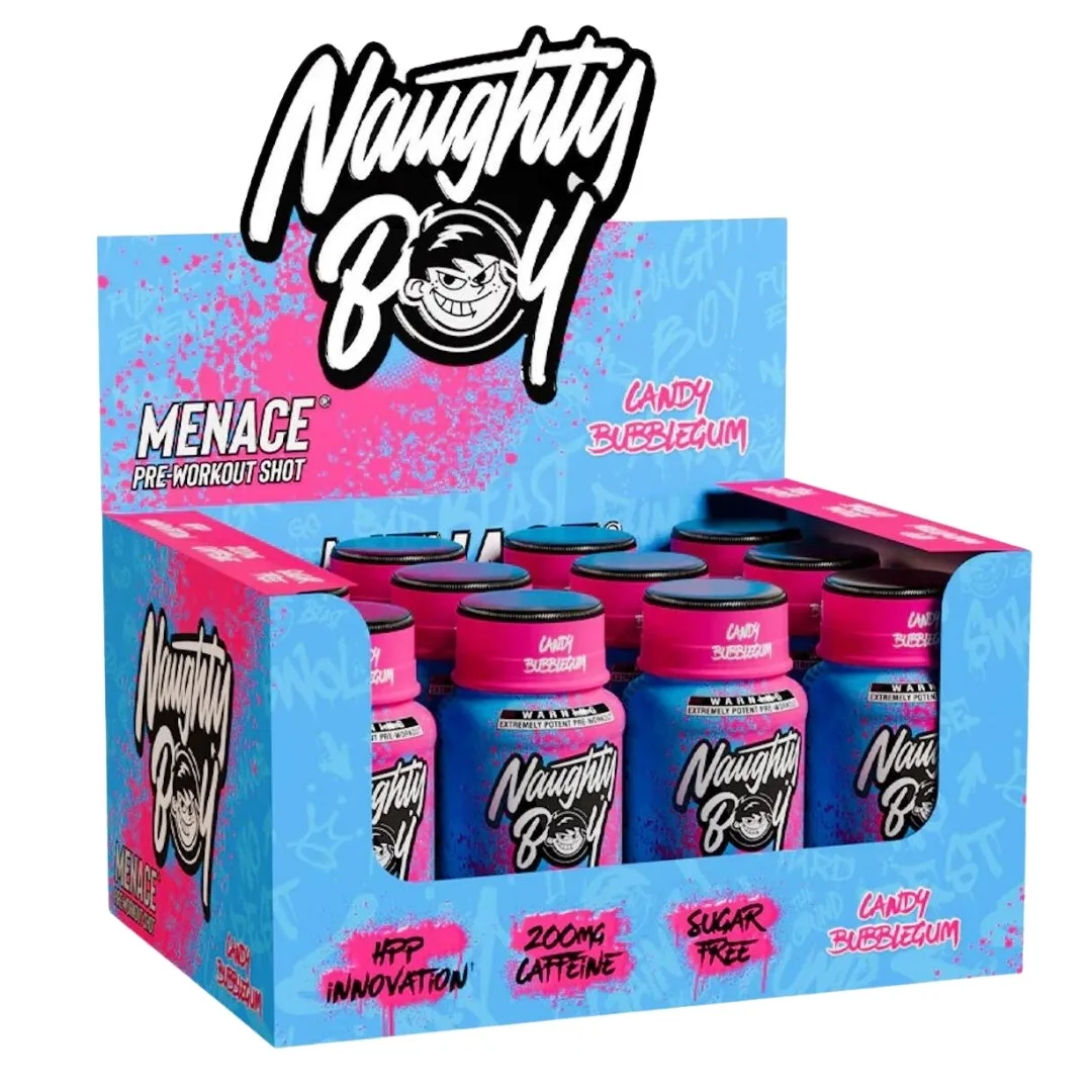 Naughty Boy Menace Pre Workout Shot - 12 x 60ml