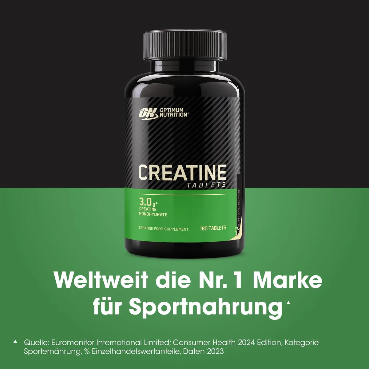 Optimum Nutrition Creatine Tabletten – 3 g Kreatinmonohydrat pro Portion zur Unterstützung der Leistungsfähigkeit bei hochintensivem Training – 60 Portionen (180 Tabletten) – Bild 6