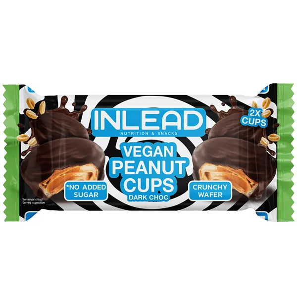 Inlead Nutrition Vegan Peanut Cups – Veganer Erdnuss-Snack (2 Stück)