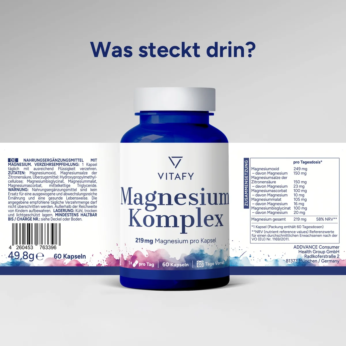 Magnesium Komplex (60 Kapseln) – Bild 6