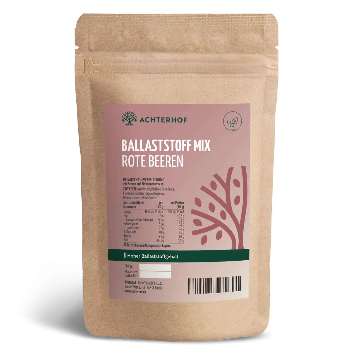 Ballaststoff Mix rote Beeren (100g)